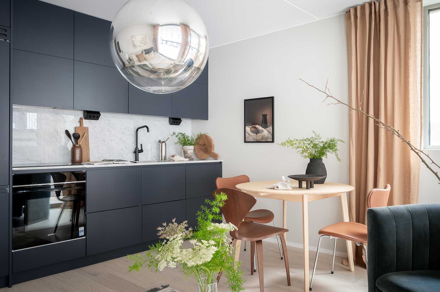 Kök i en egen lägenhet som passar en student